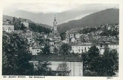 Postcard Germany Baden Baden general view