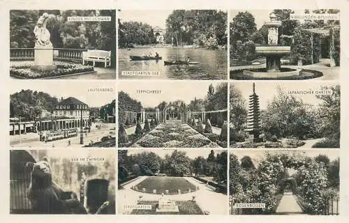 Postcard Germany Nibelungen Land multi view