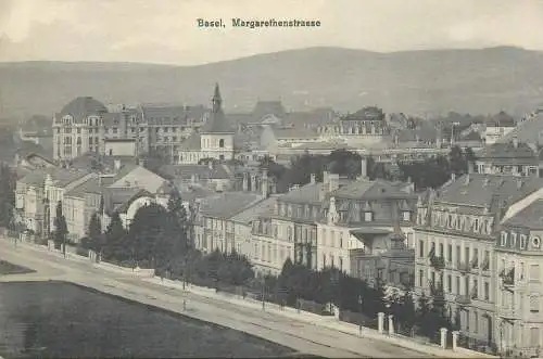 Postcard Switzerland Basel Margarethenstrasse