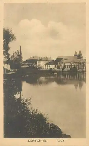 Postcard Germany Saarburg partie