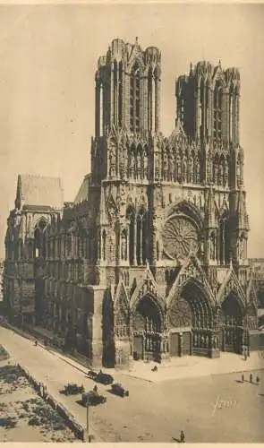 Postcard France Marne > Reims cathedrale