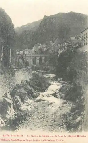 France Amelie les Bains La Riviere Le Mondoni et le Post de l'Hopital Militaire