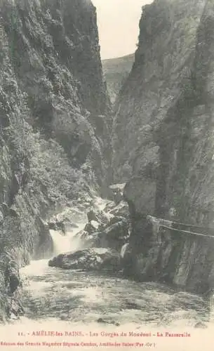 France Amelie les Bains Les Gorges du Mondoni la passarelle