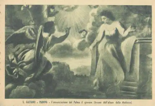 Postcard Italy Padova S. Gaetano l'annunciazione del Palma il giovane
