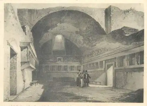 Postcard Italy Pompei interno delle Terme