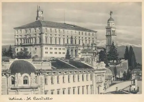 Postcard Italy Udine castello