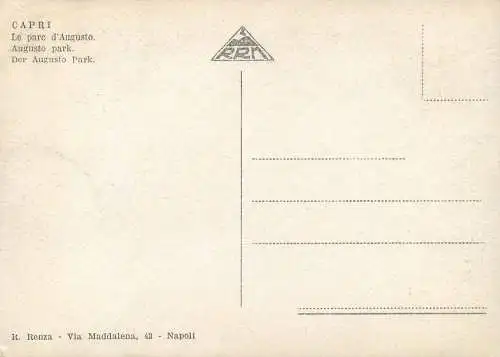 Postcard Italy Capro Parco Augusto