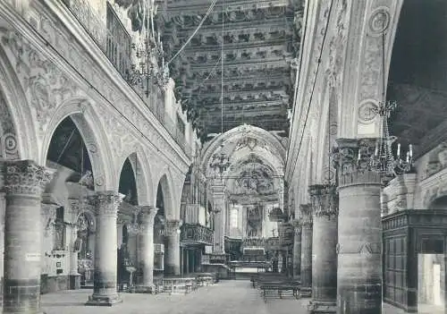 Postcard Italy Enna inside of cathedral