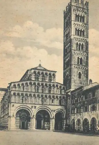 Postcard Italy Lucca S. Martino duomo