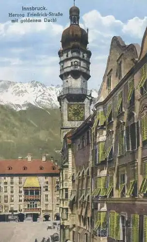 Postcard Austria > Tirol > Innsbruck Herzog Friedrich-strasse