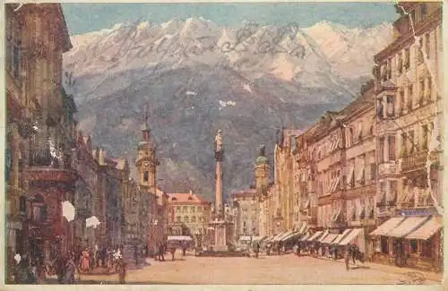 Postcard Austria > Tirol > Innsbruck Maria Theresienstrasse