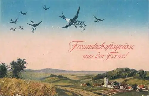 Postcard Germany Freundschaftsgrusse aus der Ferne