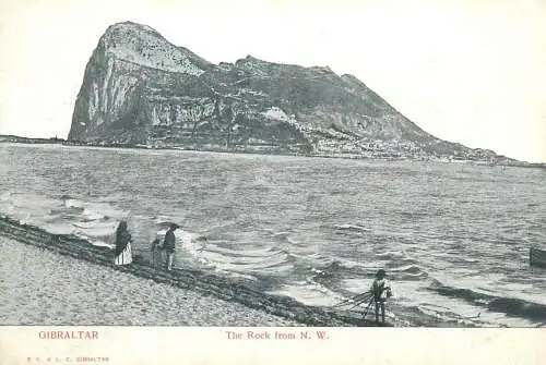 Gibraltar the Rock from north-west