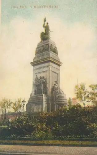 Netherlands Den Haag 1813 square statue monument