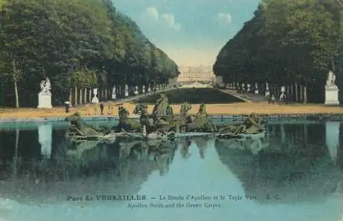 France Parc de Versailles Bassin d'Apollon & le Tapis Vert