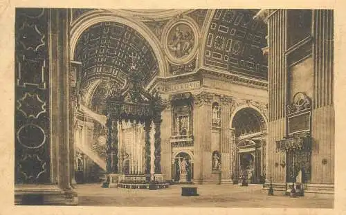 Italy Roma Interno Basilica di San Pietro