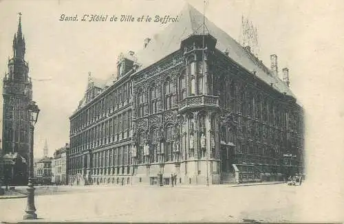 Belgium Gent Hotel de Ville & Le Beffroi