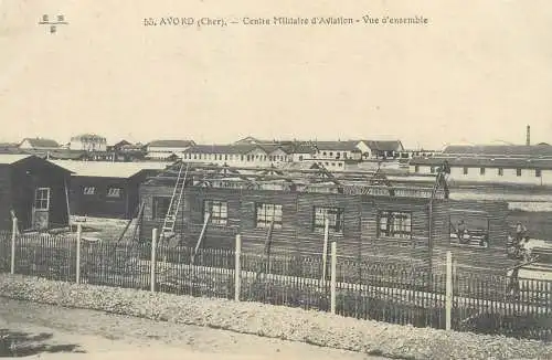 Postcard France Cher > Avord centre militaire d'aviation