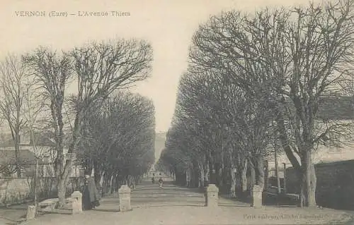 Postcard France Eure > Vernon l'avenue Thiers
