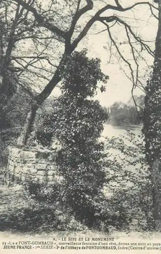 France Abbaye de Fontgombault La "Font-Gombaud" fontaine d'eau vive