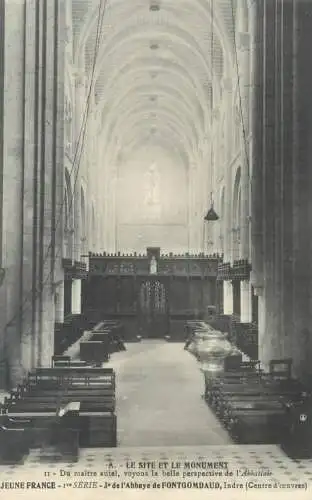 France Abbaye de Fontgombault aspect interieur