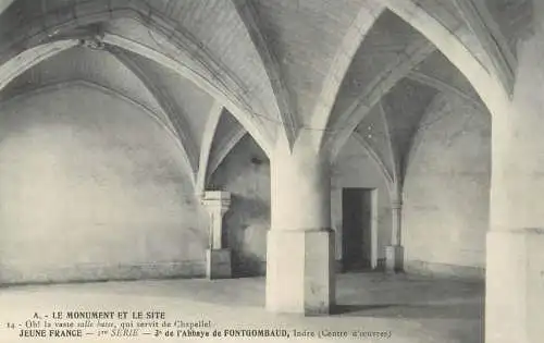 France Abbaye de Fontgombault la salle basse
