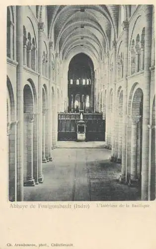 France Abbaye de Fontgombault Interieur de la Basilique