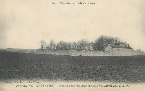 France Villepreux Orphelinat Grozatier vue generale cote de la Gare