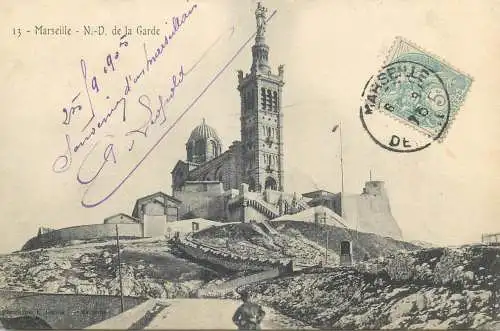 Postcard France Marseille Notre Dame de la garde