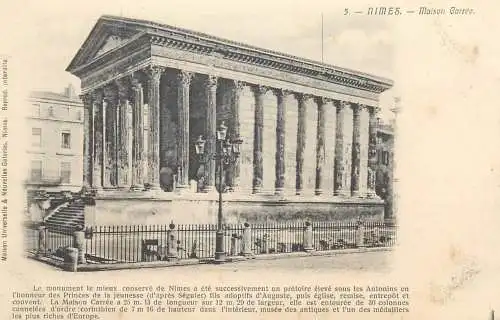 Postcard France Nimes Maison Carree