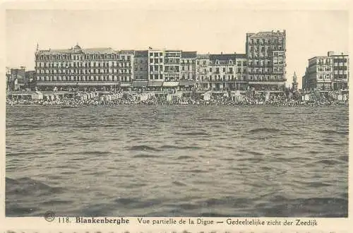 Belgium Blankenberghe vue partielle de la Digue