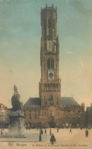 Belgium Brugge Le Beffroi, Monument Breydel & De Coinnck