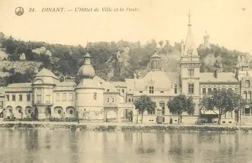 Belgium Dinant L'Hotel de Ville et la Poste