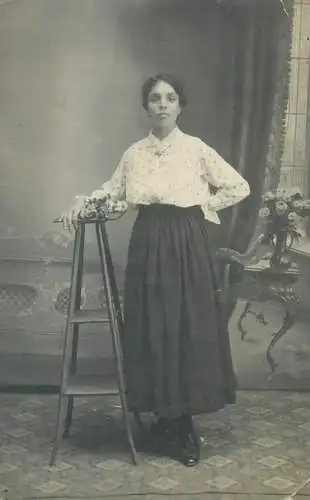 Social History elegant outfit woman photo