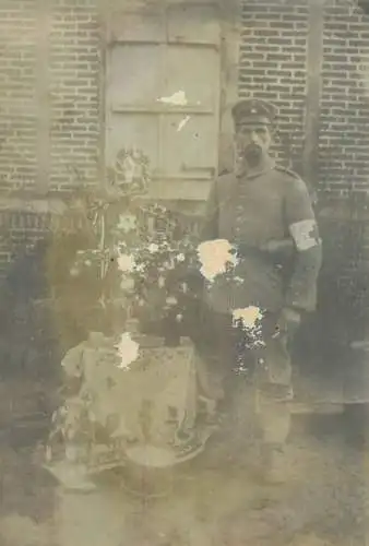 Social History soldier wearing uniform photo