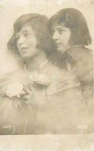 Charming ladies vintage social history photo