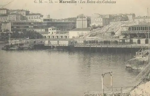 Postcard France Marseille les bains des Catalans
