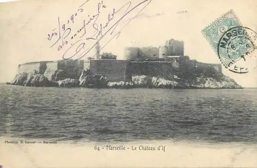 Postcard France Marseille Le chateau d'If