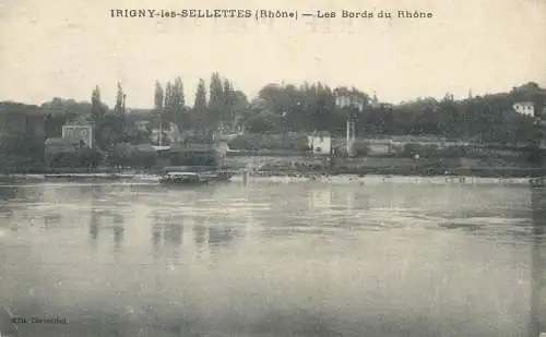 Postcard France Rhône Irigny les Sellettes les bords du Rhone