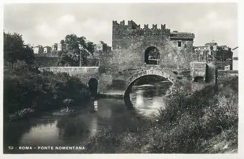 Italia Roma (Rome) cartolina postale vera fotografia E. Verdesi 1930`s Ponte Nomentana