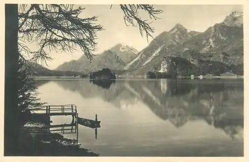Postcard Switzerland Blick uber den Silsersee auf Maloja Ober-Engadin