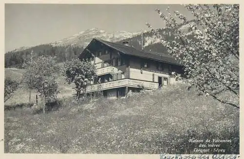 Postcard Switzerland Maison de Vacances des meres