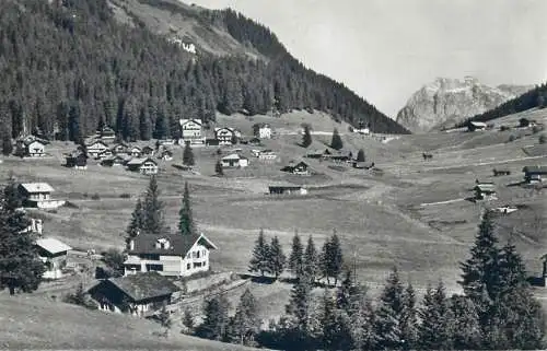 Postcard Switzerland Valais Morgins le haut de la station avec les Cornettes de Bise