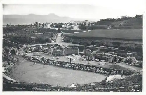 Postcard Tunisie Carthage ruines de l'Amphiteatre