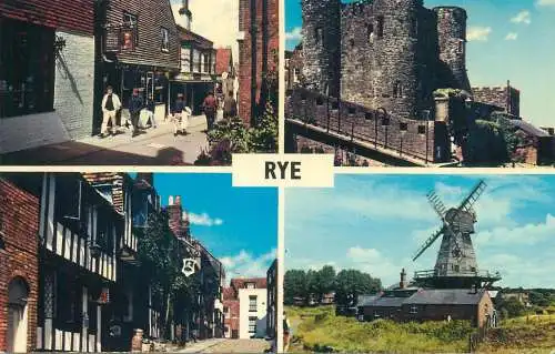 Postcard UK England RYE Sussex 1983 Lion street Ypres tower