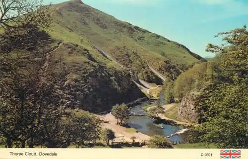 Postcard United Kingdom England Dovedale Thorpe Cloud