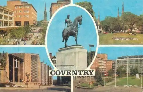 Postcard Uk England Coventry Lady Godiva