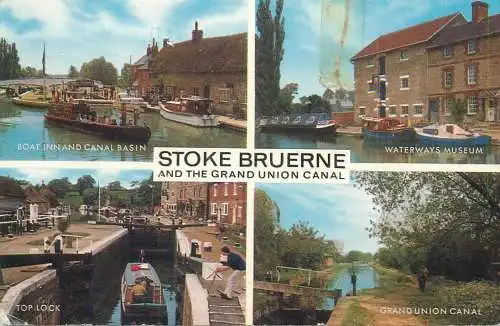 Postcard United Kingdom > England > Stoke Bruerne Grand Union canal