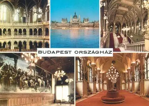 Postcard Hungary Budapest Parliament