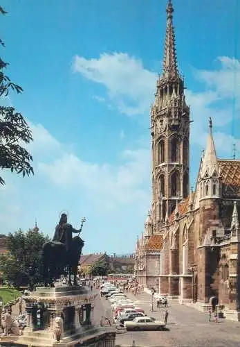 Postcard Hungary Budapest Matyas templom
